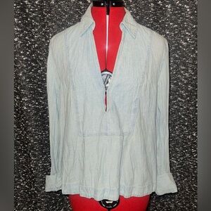 Free people chambray crop top